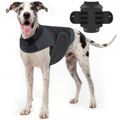 Dogs Anxiety Vest for Great Dane (Grey / XX-Large (Chest: 35.4''-41.3''))