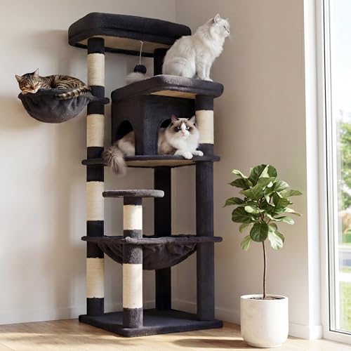 Cat Tree 56" Multi (56 inch / Smoky Gray)