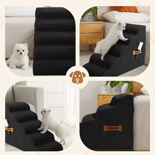 Dog Stairs Romrol Dog Steps Ramp for High Bed and Couch