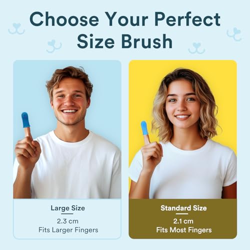Large Dog Toothbrush (Large Navy Blue (2-pack))