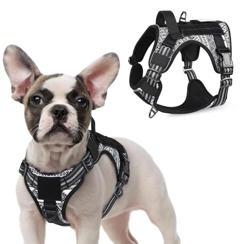 Tactical Dog Harness for Small (B&W Geometric / Small)