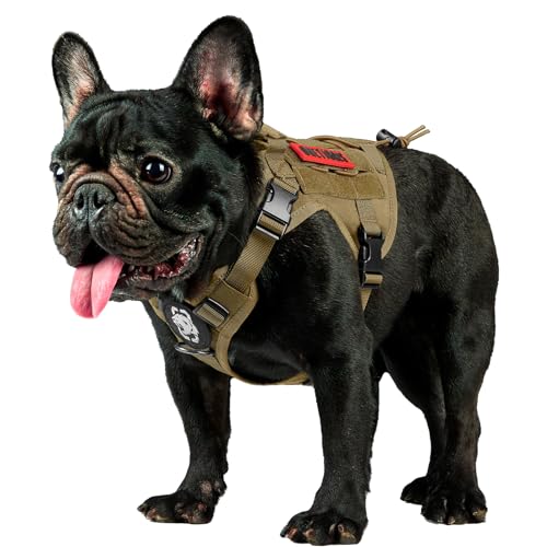 Tactical Dog Harness with Handle No (XX-Small / Brown)
