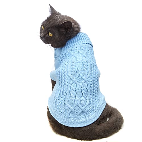 Cat Sweater Stretchy (Blue / X-Small)