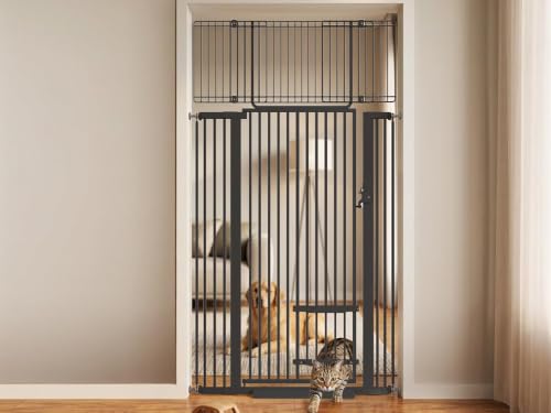 71" Extra Tall Cat Gate 29.5 (Black / 71 inches SET A)