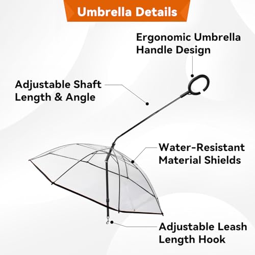 Dog Umbrella for Small Breed (C Handle (Rope))
