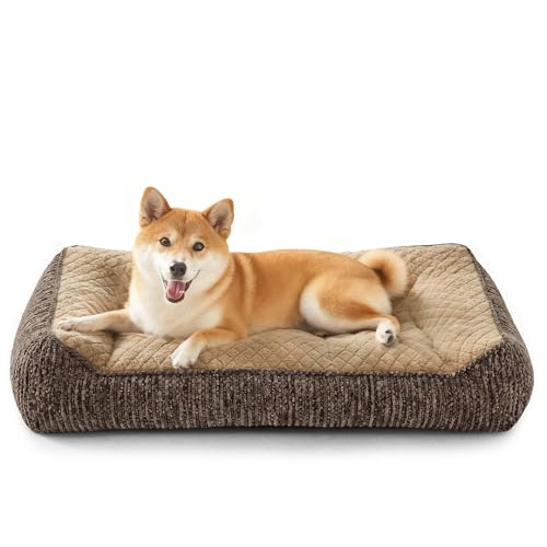 Orthopedic Dog Bed Medium Sized Dogs (L(35"L x 25"W x 8"Th) / Brown)