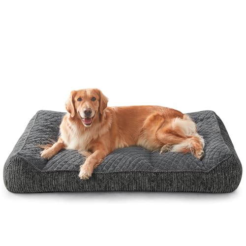 Extra Large Orthopedic Dog Beds Large Sized Dog (XXL(48"L x 34.5"W x 10"Th) / Grey)