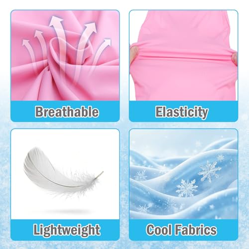 Cooling Sunblock Dog Clothes for Large Dogs (Pink&Purple / XX-Large(Chest 28", Back 22"))