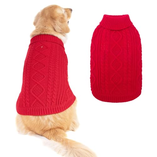 Dog Sweater for Large Dogs (Red / Large)