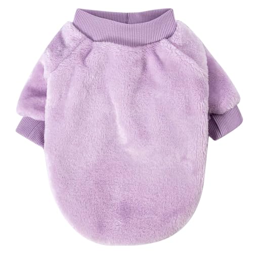 Dog Sweater 2 (Deep pink, Lavender / Large)