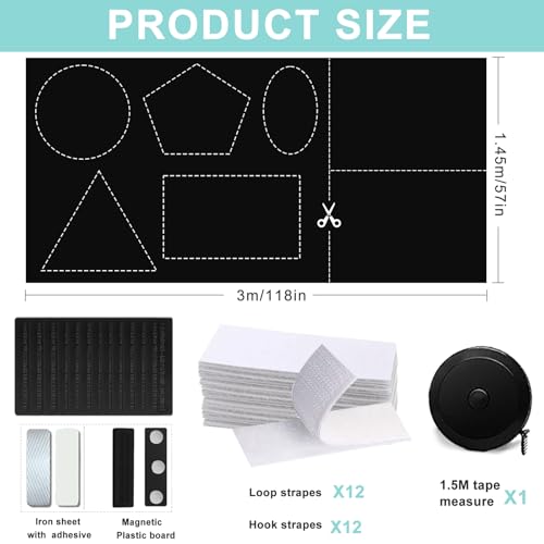 100% Blackout Curtains with Strong Magnets (57"W x 118"H)
