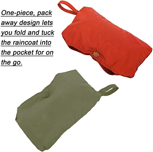 Pet Raincoat Packable Hooded Dog Rain Jacket Reflective Strips Lightweight Adjustable Poncho for Small Medium Large Dogs Army Green XXL (XXL (Back:24 Inches) / Green)