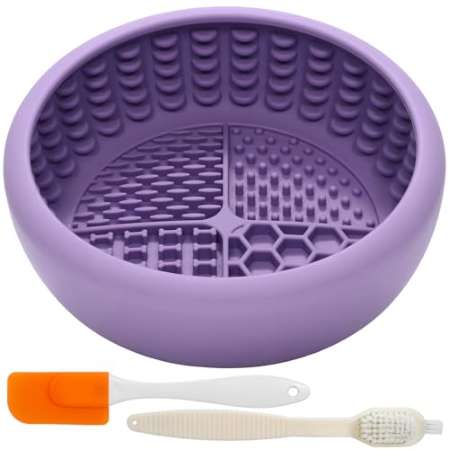 Dog Lick Bowl for Large Dogs (Purple / Large)