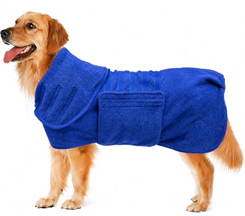 Dog Drying Coat (X-Large / Blue)