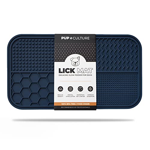 Dog Lick Mat for Dogs (1 Pack / Navy)