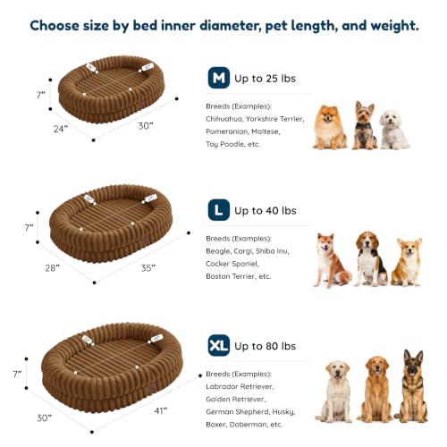 Orthopedic Dog Bed (Brown / L(35*28*7))