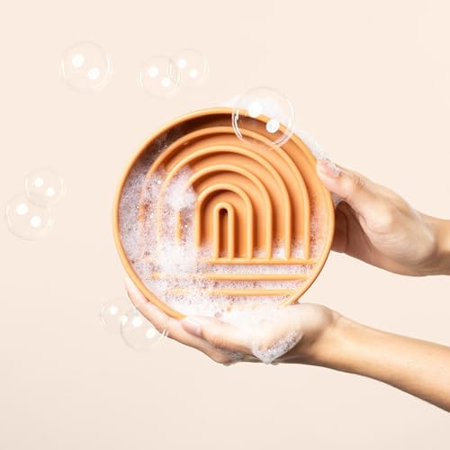 Slow Feeder Dog Bowl (Terracotta / Small (6” Across x 1.25” Tall))