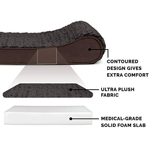 Orthopedic Dog Bed for Extra Large Dogs w (Giant/XXXL / Chocolate)