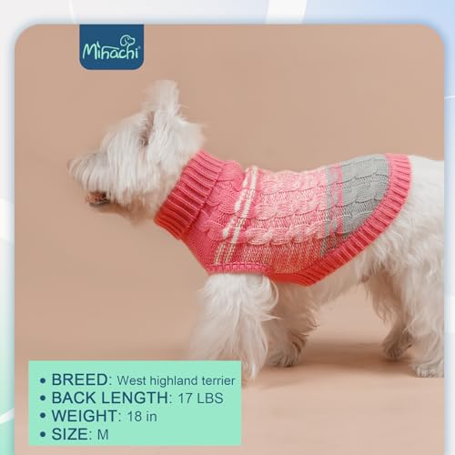 Dog Sweaters for Small Medium Dogs Girl Boy (Small/Medium / #1 Pink)