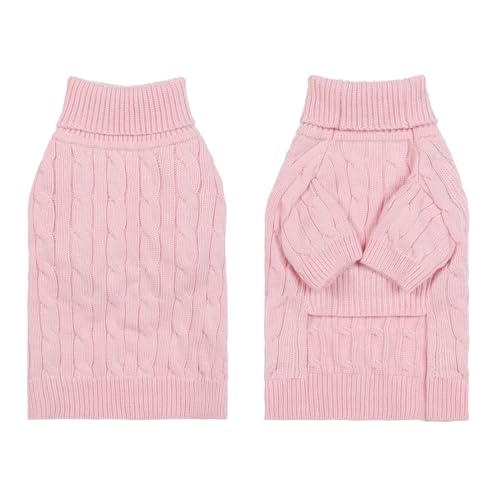 Small Medium Dog Sweater (Pink / X-Large)