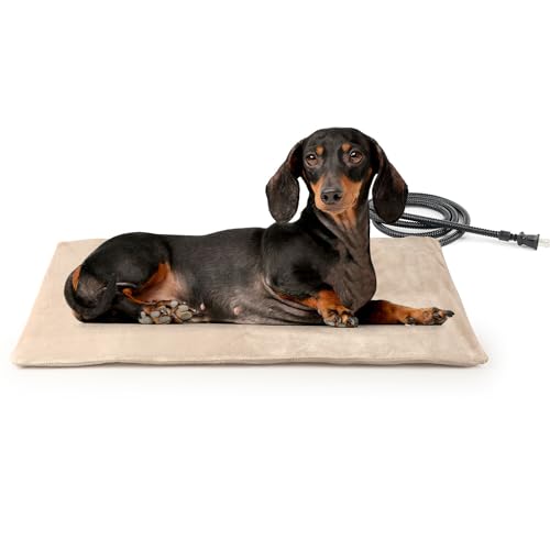Dog Heating Pad (Khaki / 27.5"L x 15.7"W x 0.4"Th)