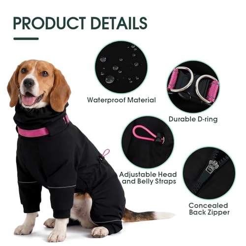 Kouser Waterproof Full (Black / Small(Back Length:11.81"))