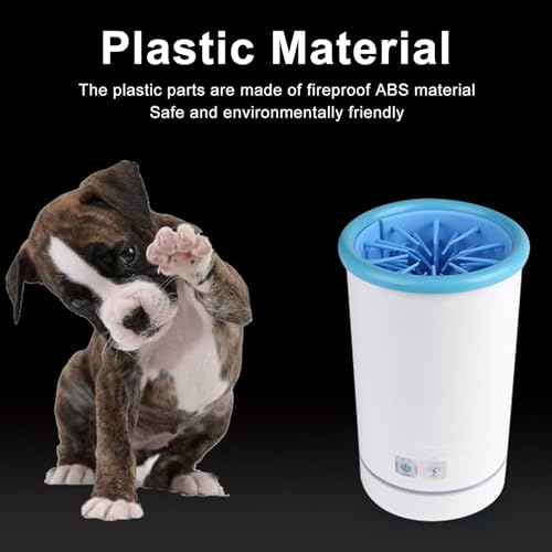 Automatic Dog Washer Cup (S / White Blue)