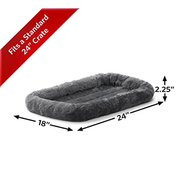 QuietTime Dog Bed (Grey / 24 Inch)