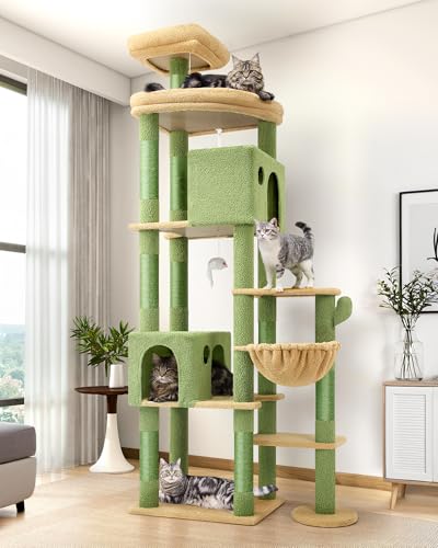 Cactus Giant Cat Tree for Indoor Large Cats (83inch / Cactus)