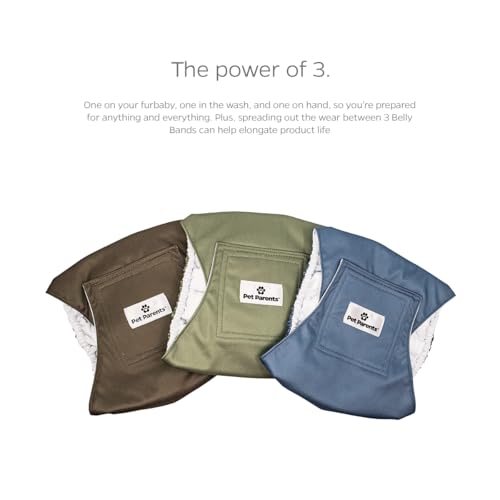 Washable Belly Bands for Male Dogs (Medium (16-20") / Koda)