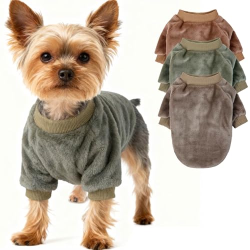 Dog Sweater 3 (Brown,Khaki,Olive / X-Large)