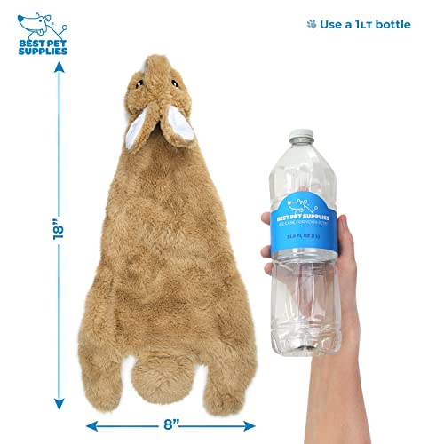 2-in-1 Stuffless Squeaky Dog Toy - Pack of 4, Large (Various Style-Color / Large)