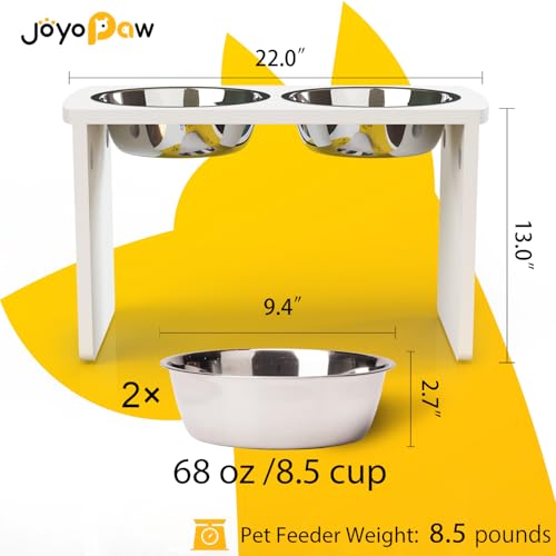 Elevated Dog Bowls (White / X Large: 13'' Tall-68 oz Bowl)