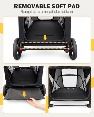 Dog Stroller for Large & Medium Dogs (Large_Walk In)