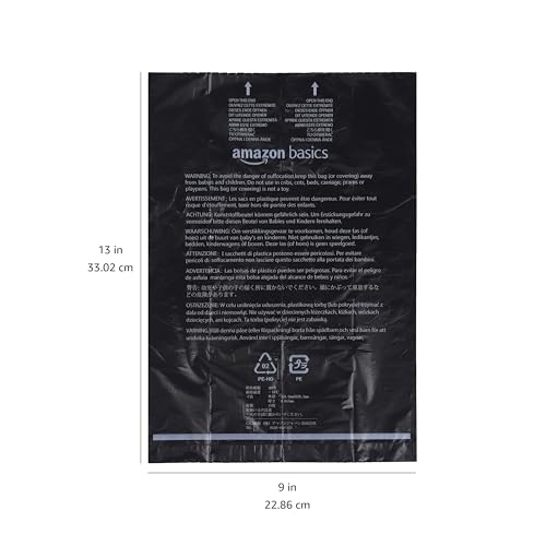 Dog Poop Leak Proof Bags with Dispenser and Leash Clip (Black / 300 Bags)