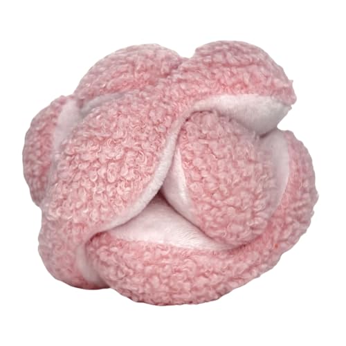 Pink Snuffle Knot Interactive Dog Toy 4” Puzzle Ball (Small / Pink)