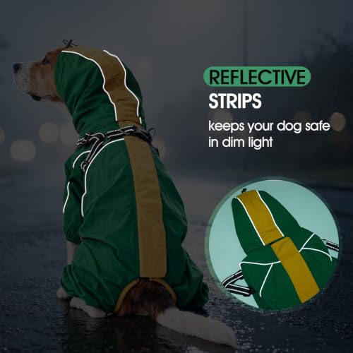 Waterproof Dog Jacket (Green / XX-Large)