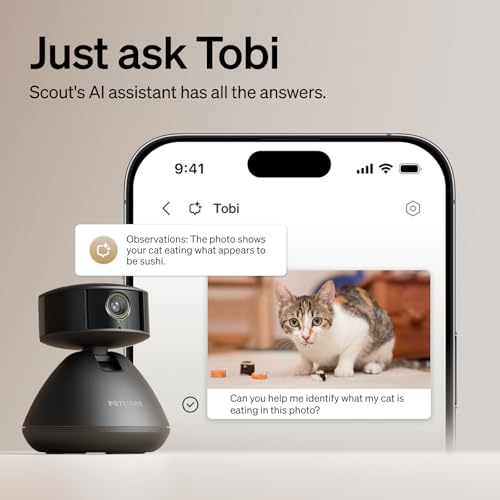 Dog Camera with Phone App (Black / Pet Cam)