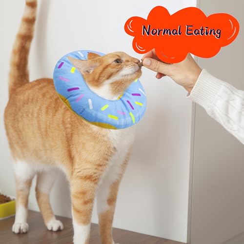 Cat Cone Collar Soft (Donut Blue / Small)