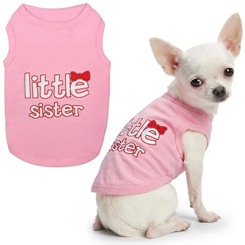 Dog Shirt 100% Cotton Shirts for Small Dogs (XX-Small (1-3lbs))