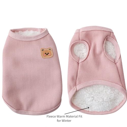 Fleece Cotton Cats & Dogs T (X-Large / Fleece 2PCS Green&Pink)