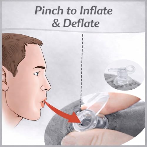 Inflatable Dog Cone Collar Alternative (Grey / XS [5"-8"])