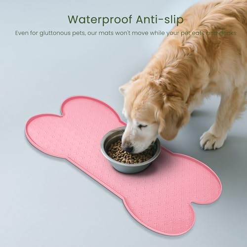 Dog Food Mat Anti (25.6" x 13" / Pink)