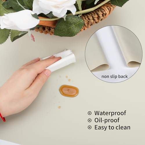 Extra Large Silicone Placemat (05-beige / 27.6"L x 15.7"W)