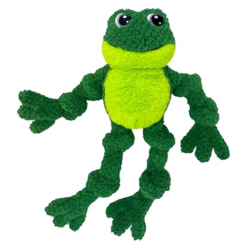 Floppy Knots Rope and Plush Dog Toy (Frog)