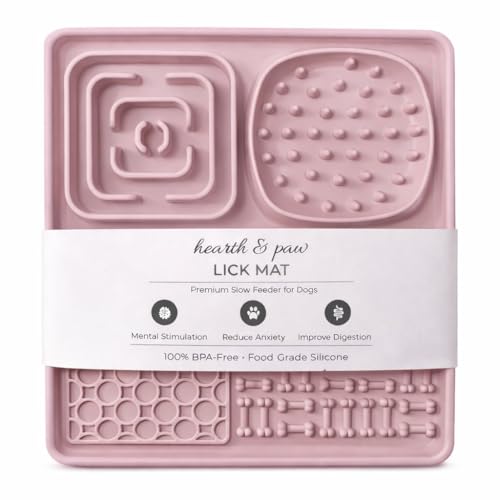 Hearth & Paw Silicone Lick Mat for Dogs (Blush Pink)