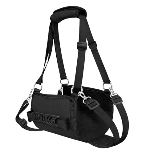 Rehab Dog Lift Harness (Black / Medium)