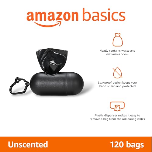 Dog Poop Bags (Black / 120 Bags)