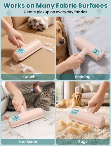 Pet Hair Remover Roller (D: Pink（gift Choice）)