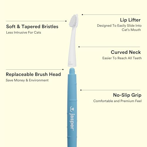 Microbrush Vet Approved Cat Toothbrush (Gray 2 Pack)